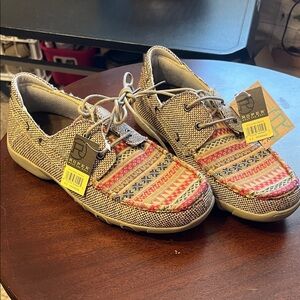 Roper Woven Tan Shoes